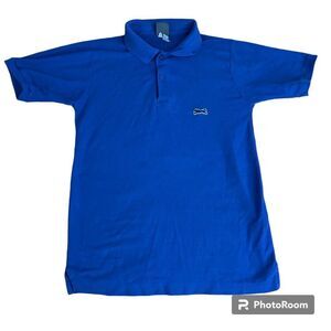 LE TIGRE Electric Blue Polo Men's T-Shirt Size Small